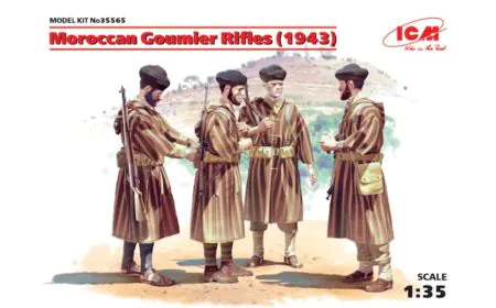 ICM 1:35 - Moroccan Goumier Rifles (1942) 4 Figs