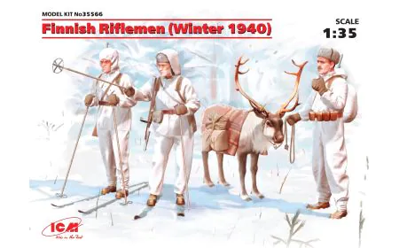 ICM 1:35 - Finnish Riflemen Winter (1940) 4 Figs