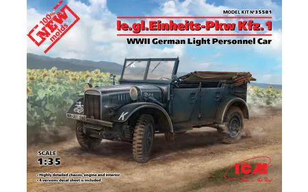 ICM 1:35 - le.gl.Pkw Kfz.1, WWII Light Personnel Car