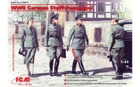 ICM 1:35 - WWII German Staff Personnel 4 Figs