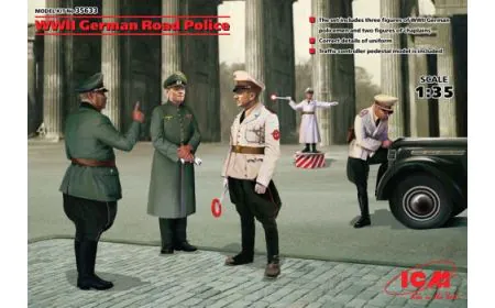 ICM 1:35 - WWII German Road Police 5 Figs