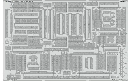 Eduard P-etch 1:350 - USS Langley CV-1 (Trumpeter)