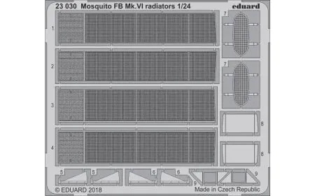 Eduard Photoetch 1:24 - Mosquito FB Mk.VI Radiators