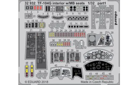 Eduard PhotoEtch 1:32 - TF-104G Interior w/ MB Seats