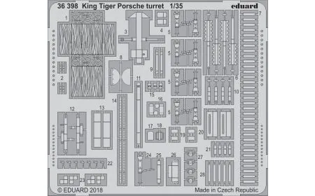 Eduard Photoetch 1:35 - King Tiger Porsche Turret (Meng)