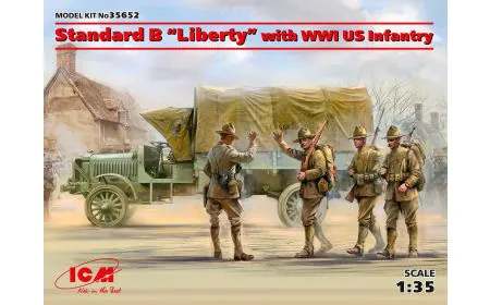 ICM 1:35 - Standard B Liberty W/WWI US Infantry