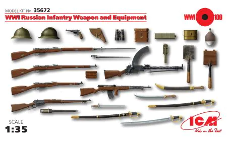 ICM 1:35 - WWI Russian Infantry Weapons & Equipment