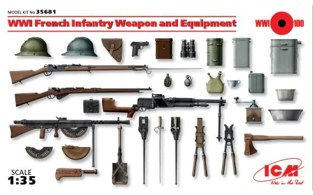 ICM 1:35 - WWI French Infantry Weapons & Equipment