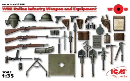 ICM 1:35 - WWI Italian Infantry Weapons & Equipment