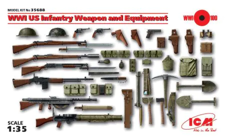 ICM 1:35 - WWI US Infantry Weapons & Equipment