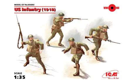 ICM 1:35 - US Infantry (1918) 4 Figs