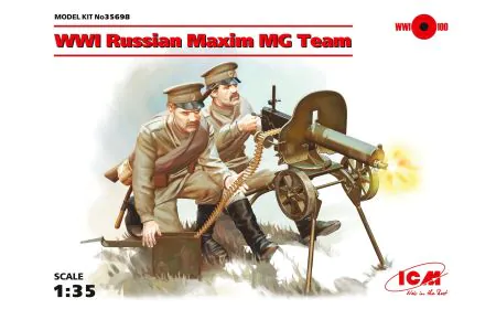 ICM 1:35 - WWI Russian Maxim MG Team 2 Figs
