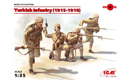 ICM 1:35 - Turkish Infantry (1915-1918) 4 Figs