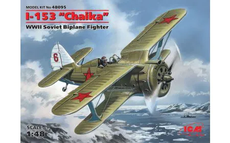 ICM 1:48 - I-153 "Chaika" WWII Soviet Biplane Fighter