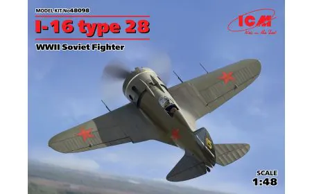 ICM 1:48 - I-16 type 28, WWII Soviet Fighter