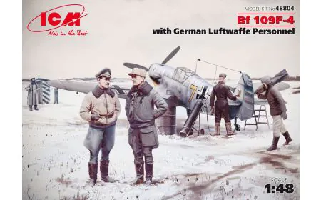 ICM 1:48 - Bf 109F-4 W/ German Luftwaffe Personnel