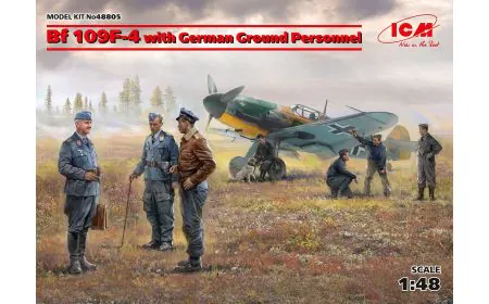 ICM 1:48 - Bf 109F-4 with German Ground Personnel