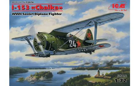 ICM 1:72 - I-153 "Chaika" WWII Soviet Biplane Fighter