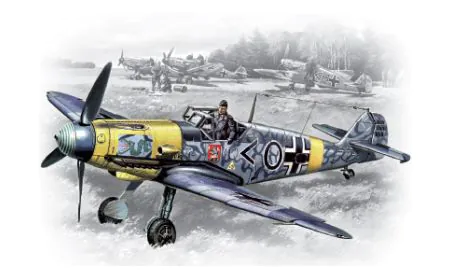 ICM 1:48 - Messerschmitt Bf 109F-2 WWII German Fighter