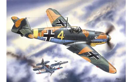 ICM 1:48 - Messerschmitt Bf 109F-4 WWII German Fighter