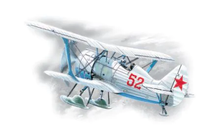 ICM 1:72 - I-15 bis, WWII Soviet Biplane Fighter Winter