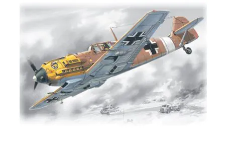 ICM 1:72 - Messerschmitt Bf 109E-7/Trop, WWII Fighter