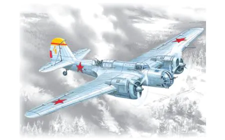 ICM 1:72 - SB 2M-100A, WWII Soviet Bomber