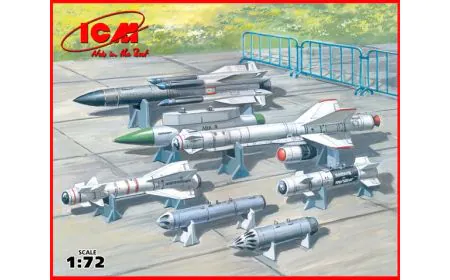 ICM 1:72 - Soviet Aircraft Armament (inc.missiles/bombs)