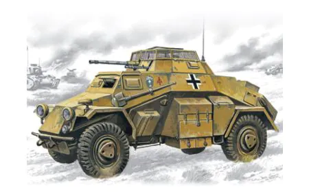 ICM 1:72 - Sd.Kfz.222, German Light Armoured Vehicle