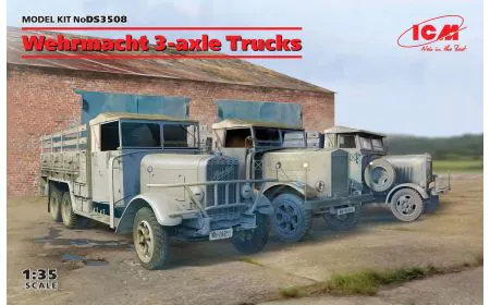 ICM Diorama 1:35 -Wehrmacht 3-axle Trucks