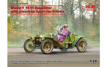 ICM 1:24 - Model T 1913 Speedster with Drivers