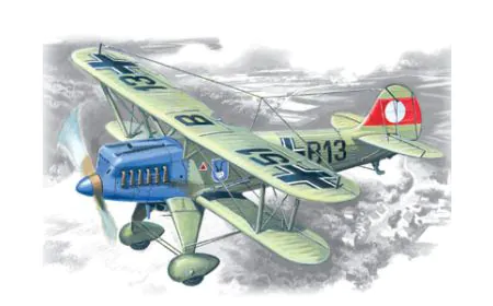 ICM 1:72 - Heinkel He 51A-1, German Biplane Fighter