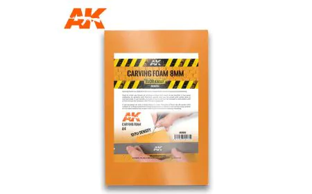 AK Interactive - Carving Foam 8mm A4 (305x228mm)