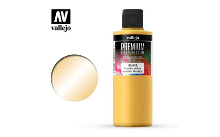 Vallejo Premium Color - 200ml Pearl & Metallics Yellow