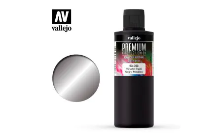 Vallejo Premium Color - 200ml Pearl & Metallics Black
