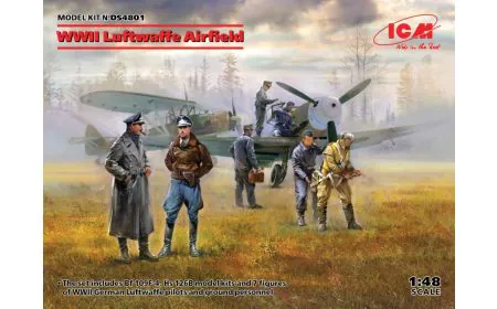 ICM 1:48 - WWII Luftwaffe Airfield (2 Aircraft & Pilots)