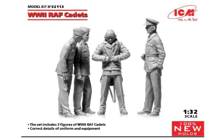 ICM 1:32 - WWII RAF Cadets (New Molds)