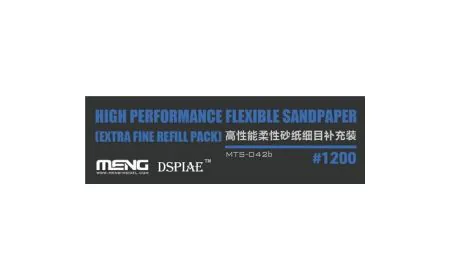 Meng Model - Flexi Sandpaper Extra Fine 1200# (x6)