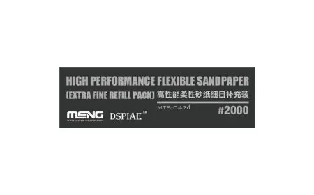 Meng Model - Flexi Sandpaper Extra Fine 2000# (x6)