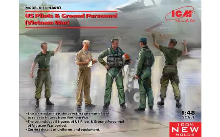 ICM 1:48 - US Pilots & Ground Personnel (Vietnam War) 5 Fig