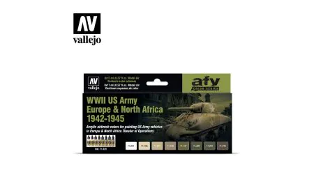 AV Vallejo Model Air Set - US Army Europe & N.Africa