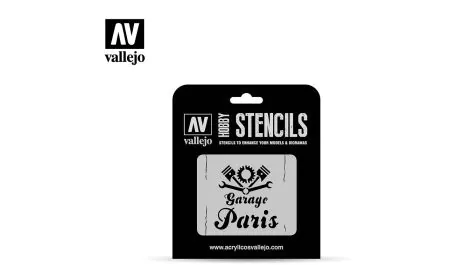 AV Vallejo Stencils - 1:35 Vintage Garage Sign
