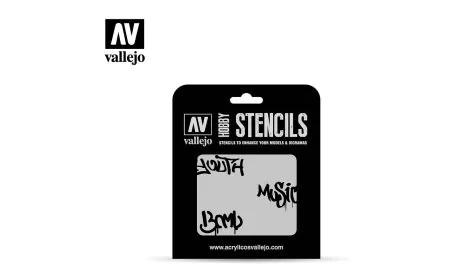 AV Vallejo Stencils - 1:35 Street Art No. 1