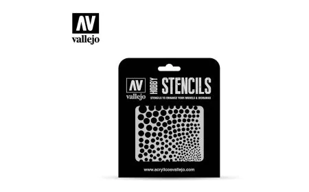 AV Vallejo Stencils - Circle Textures