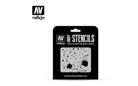 AV Vallejo Stencils - 1:35 Splash & Stains