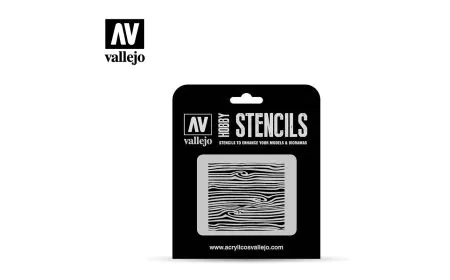 AV Vallejo Stencils - 1:35 Wood Texture No. 2