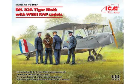 ICM 1:32 - DH.82A Tiger Moth w/ WWII RAF Cadets