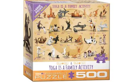 Eurographics Puzzle 500 Pc - Yoga is a Family Activity