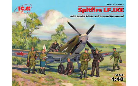 ICM 1:48 - Spitfire LF.IXE W/ Soviet Pilots & G.P