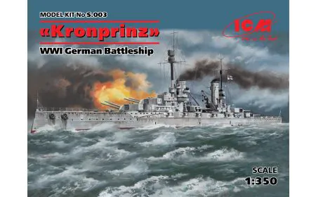 ICM 1:350 - "Kronprinz" WWI German Battleship